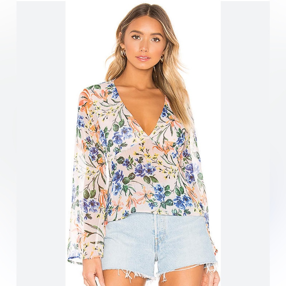 House of Harlow x Revolve Floral Blouse